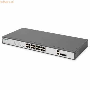 4016032485667 - DIGITUS DN-95342-1 - switch - 19 inches af at - 16 ports - unmanaged - rack-mountable