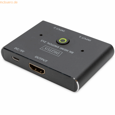 4016032483663 - DIGITUS - video audio switch - 8K - 2 ports