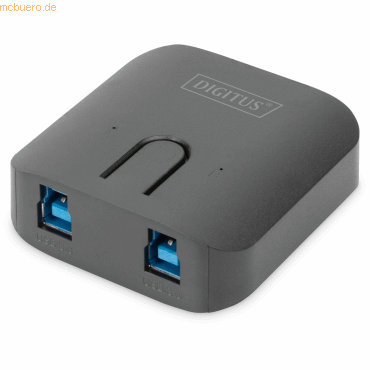 4016032480556 - DIGITUS DA-73300-2 - USB peripheral sharing switch - HOT Key Control no power adapter - 2 ports USB-Hubs - 2 - Schwarz