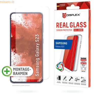 4028778119515 - DISPLEX Real Glass + Case für das Samsung Galaxy S23