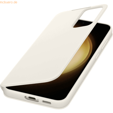 8806094886795 - Smart View Wallet Case Flip Case Galaxy S23+ Cream Stoßfest