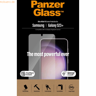 PanzerGlass PanzerGlass Samsung Galaxy S23+ UWF AB w. EasyAligner