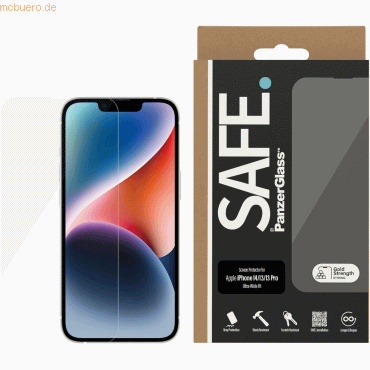 PanzerGlass SAFE. by PanzerGlass iPhone 13/13 Pro, 14 UWF