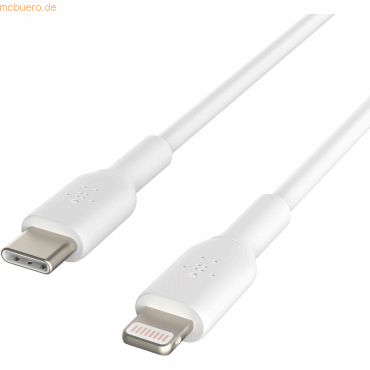 Belkin Belkin BOOST CHARGE Lightning auf USB-C Kabel, 2m, weiß