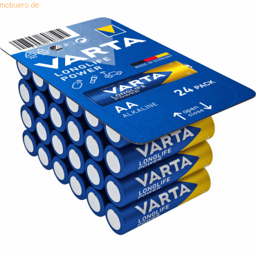 Varta VARTA Longlife Power, Batterie, AA, Mignon, 1,5V, 24Stk
