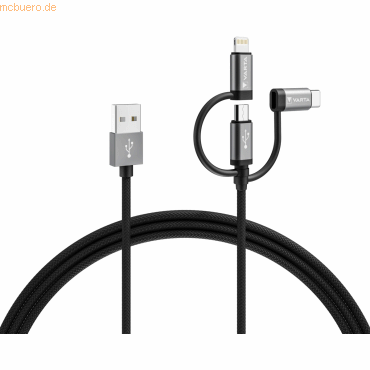 Varta VARTA 3in1 Cable USB A-Light/Micro/Type C