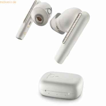 Plantronics Poly Bluetooth Headset Voyager Free 60 UC Teams USB-C weiß