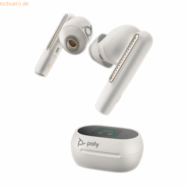 Plantronics Poly Bluetooth Headset Voyager Free 60+ UC USB-A weiß