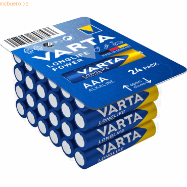 Varta VARTA Longlife Power, Batterie, AAA, Micro, 1,5V, 24Stk
