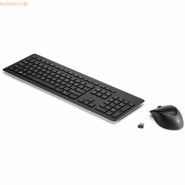 Hewlett Packard HP Wireless Rechargeable 950MK Maus und Tastatur