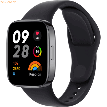 6941812705827 - XIAOMI Redmi Watch 3 Smartwatch kunststoff TPU 135-200 mm Black 6941812705827 - XIAOMI Redmi Watch 3 Smartwatch kunststoff TPU 135-200 mm Black
