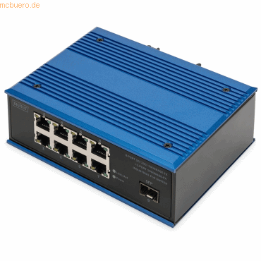 4016032486077 - DN-651137 DN-651137 Industrial Ethernet Switch 8 + 1 Port 10   100   1000 MBit s PoE-Funktion