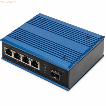 4016032486053 - DN-651135 DN-651135 Industrial Ethernet Switch 4+1 Port 10   100   1000 MBit s PoE-Funktion