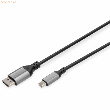 4016032484226 - mini DP DP 8K DisplayPort Kabel 14 60Hz mini DP DP Alu schwarz 2m DB-340106-020-S 4016032484226