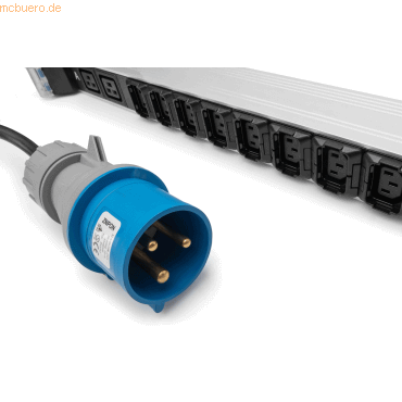 4016032485964 - DIGITUS - Basis IT PDU 1-phasig 32A 24 x C13 4 x C19 3 m Zuleitung IEC 60309 32 A Stecker