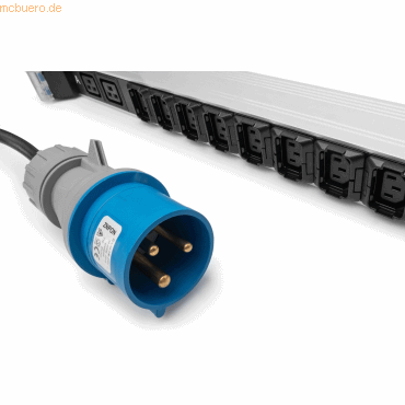 4016032485964 - DIGITUS - Basis IT PDU 1-phasig 32A 24 x C13 4 x C19 3 m Zuleitung IEC 60309 32 A Stecker