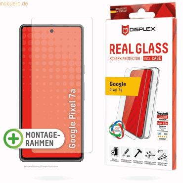 E.V.I. DISPLEX Real Glass + Case Google Pixel 7a