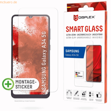 4028778120535 - DISPLEX Smart Glass Displayschutzfolie für Samsung Galaxy A34 5G