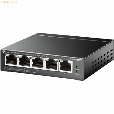 4895252500264 - TL-SG105MPE 5-Port Gigabit Easy Smart Switch with 4-Port PoE+