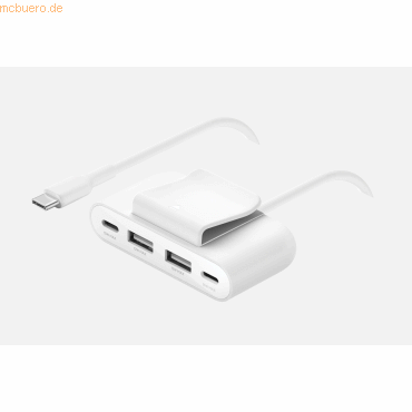 Belkin Belkin 4-Port USB-Splitter 2x USB-C, 2xUSB-A, max.30 W, weiss