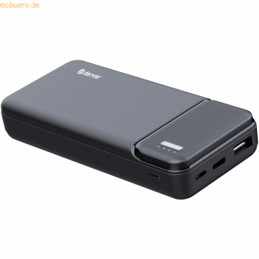 5706751063602 - Powerbank 10000 mAh - Mit Batterieanzeige - USB - Micro USB - Universal Powerbank für Apple iPhone   Samsung ua - Schwarz - PBS10007