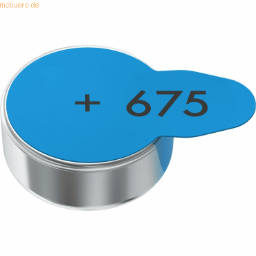 4043752393545 - VARTA AIR 675 - Hörgerätebatterie Zink-Luft 116x535 mm Aid 675 6er-Pack 4043752393545 - VARTA AIR 675 - Hörgerätebatterie Zink-Luft 116x535 mm Aid 675 6er-Pack