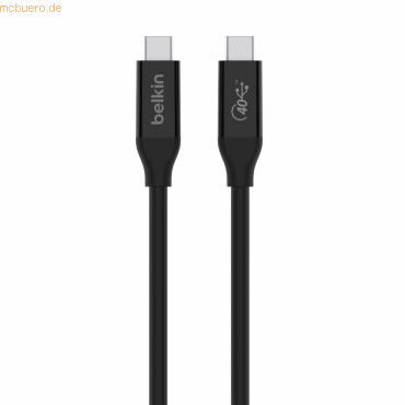 Belkin Belkin USB4 Kabel, USB-C/USB-C, 40 Gbit/s, 100W, 0.8m, schwarz