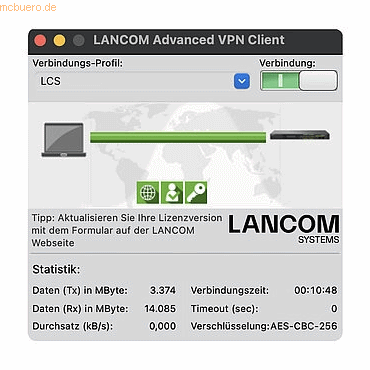 LANCOM Systems LANCOM Upgrade Advanced VPN Client (MAC, 10er Bulk) EMa