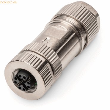 4016032485681 - DIGITUS M12-Buchse X-kodiert IP67 Cat6Afeldkonfektionierbar