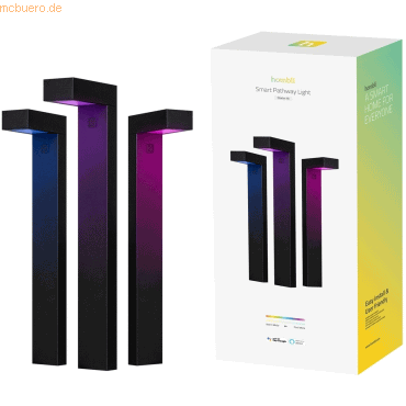 8719323919051 - Smart Pathway Light Starter Kit - Smarter Wegeleuchten 3er-Pack + Smart Wall Light