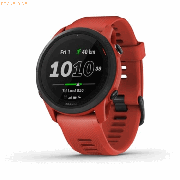 0753759261429 - Forerunner 745 - Magma Red - Sportuhr mit Band - Silikon - Magma Red - Handgelenkgröße 126-216 mm - Anzeige 304 cm (12) - Bluetooth Wi-Fi NFC ANT+ - 47 g