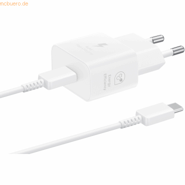 Samsung Samsung Schnellladegerät T2510 USB-C 25W mit Datenkabel, White