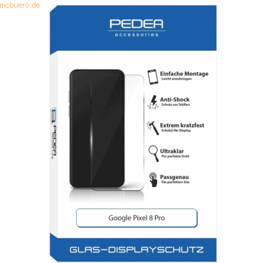4048466959513 - PEDEA PEDEA Display-Schutzglas Google Pixel 8 Pro 4048466959513 - PEDEA PEDEA Display-Schutzglas Google Pixel 8 Pro