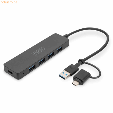 Assmann DIGITUS USB 3.0 Hub 4-Port, Slim Line