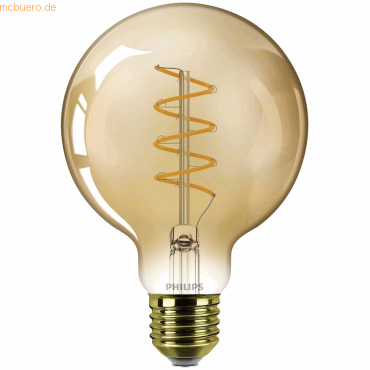 8720169191532 - Vintage led Filament Lampe ersetzt 40W E27 Globe - G95 55W 470lm 2200K dimmbar Einerpack - yellow - Philips 8720169191532 - Vintage led Filament Lampe ersetzt 40W E27 Globe - G95 55W 470lm 2200K dimmbar Einerpack - yellow - Philips