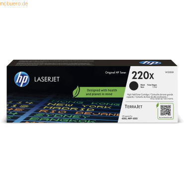 Hewlett Packard HP 220X Schwarz Original LaserJet- Tonerkartusche