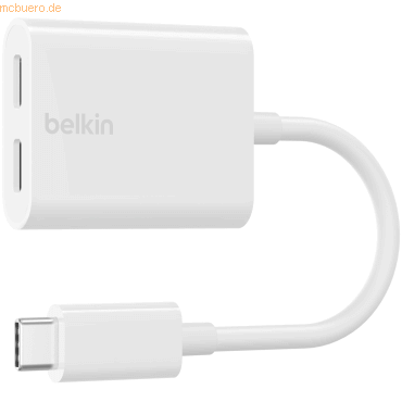 Belkin Belkin RockStar USB-C Audio- und Ladeadapter, weiß