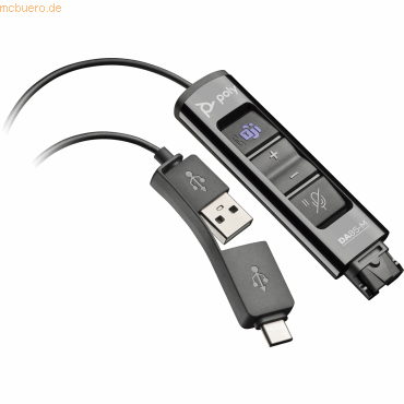 hewlettpackard Hewlett Packard Poly DA85-M Wideband QD auf USB-Adapter Teams (USB-A &