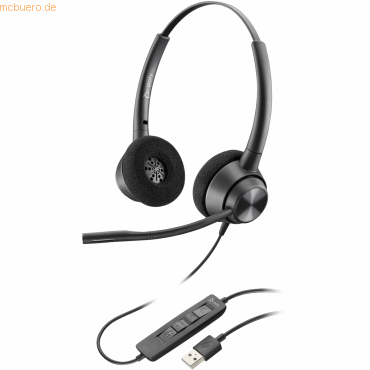 0197029428240 - Poly EncorePro 310 - EncorePro 300 series - Headset - On-Ear - kabelgebunden - USB-A 0197029428240 - Poly EncorePro 310 - EncorePro 300 series - Headset - On-Ear - kabelgebunden - USB-A
