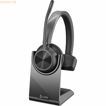 Hewlett Packard Poly BT Headset Voyager 4310 UC Mono USB-A mit Stand