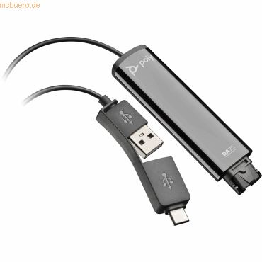 0197029650054 - Poly DA75 Wideband QD auf USB-Adapter (USB-A & USB-C) 0197029650054 - Poly DA75 Wideband QD auf USB-Adapter (USB-A & USB-C)