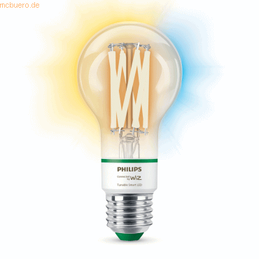 Signify WiZ White 60W E27 A60 Standard Filament clear Tunable Einzelp.