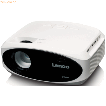 Lenco LENCO LPJ-900WH Full HD LCD Projektor mit HDMI USB und SD weiß
