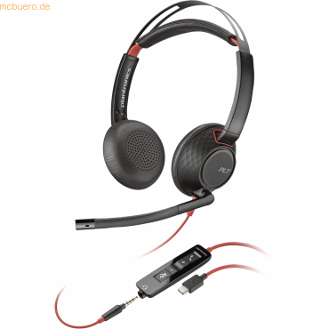 0197497173727 - Blackwire C5220 - Blackwire 5200 series - Headset - On-Ear - kabelgebunden - aktive Rauschunterdrückung