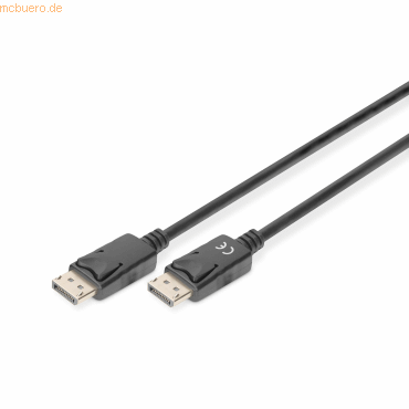 Assmann DIGITUS DisplayPort Kabel DP 2.0m DP 1.2 Ultra HD 4K sw.