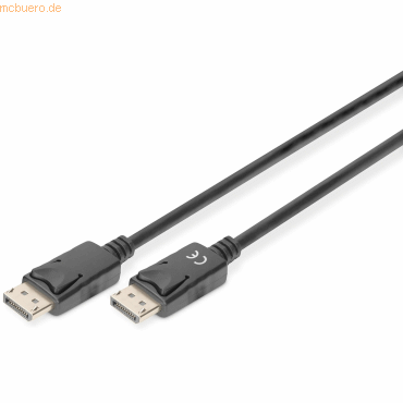 Assmann DIGITUS DisplayPort Kabel DP 2.0m DP 1.2 Ultra HD 4K sw.