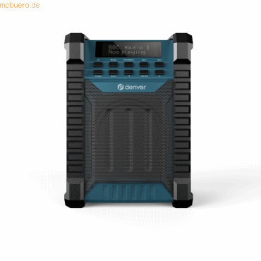 5706751073533 - WRD-60 Baustellenradio DAB+ DAB UKW AUX UKW DAB+ wiederaufladbar spritzwassergeschützt Schwarz Blau