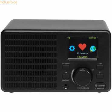 5706751068317 - Internet Radio - WiFi - Radiowecker - Bluetooth - Dual Alarm - IR122 - Schwarz 5706751068317 - Internet Radio - WiFi - Radiowecker - Bluetooth - Dual Alarm - IR122 - Schwarz