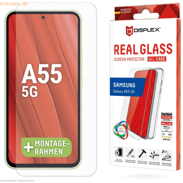 E.V.I. DISPLEX Real Glass + Case Samsung Galaxy A55 5G