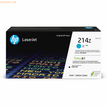 0196337061590 - 214Z - Ultra High Yield - Cyan - original - LaserJet - Tonerpatrone (W2141Z)